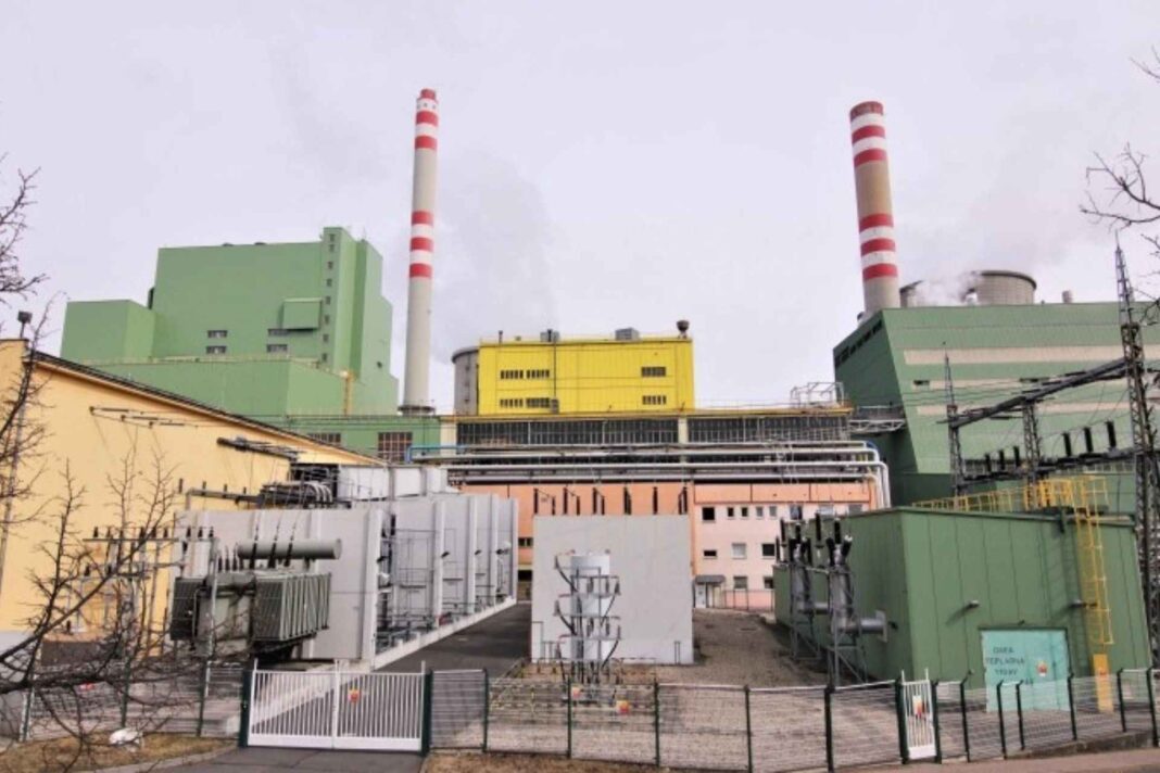 Teplárna Kladno, areál výrobny tepla pro město Kladno