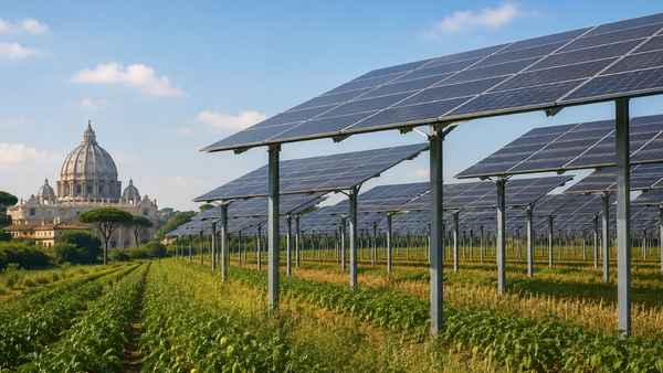 Reuters: Vatikán investuje 100 milionů eur do agrovoltaické elektrárny