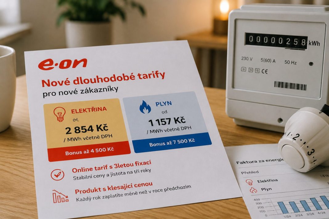 E.ON zlevnil dlouhodobé fixace elektřiny a plynu pro nové zákazníky