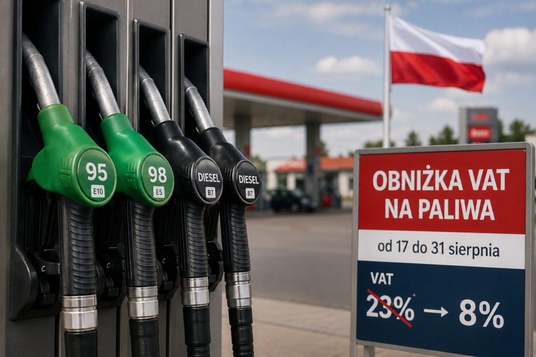 Polsko dočasně vrací nižší DPH na pohonné hmoty a zavádí cenové stropy na druhou polovinu srpna