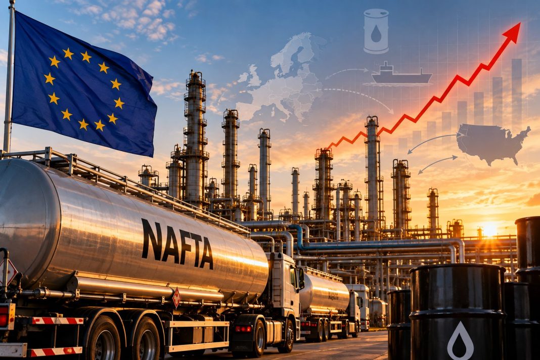 Evropské rafinérské marže u nafty trhají rekordy, Spojené státy zvažují vývozní stopku