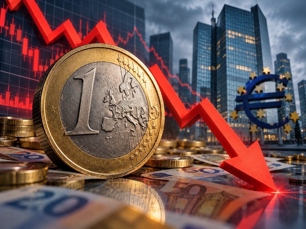 Euro klesá kvůli fiskálním rizikům Francie